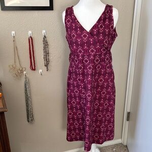 ❤️💗 VALENTINE WEEK SALE Eddie Bauer Purple Sleeveless Faux Wrap Dress size M